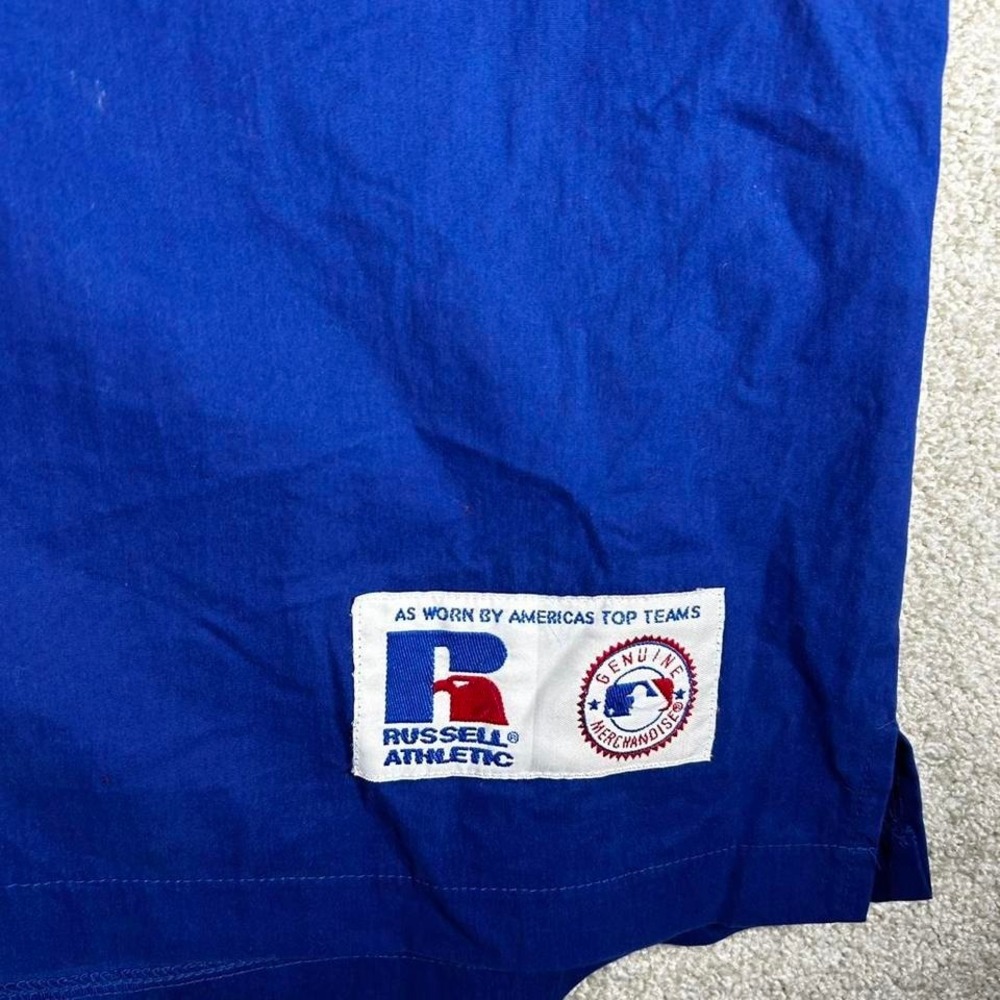 Vintage 90s Chicago cubs Russell athletic baseball jersey style windbreaker - Picture 3 of 8
